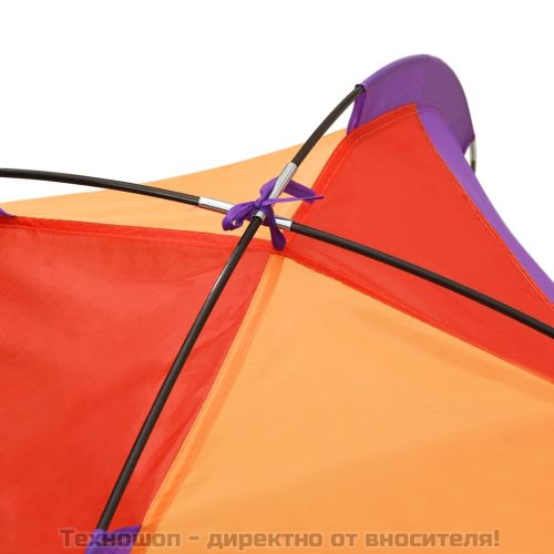 Детска палатка за игра с 250 многоцветни топки 338x123x111 см