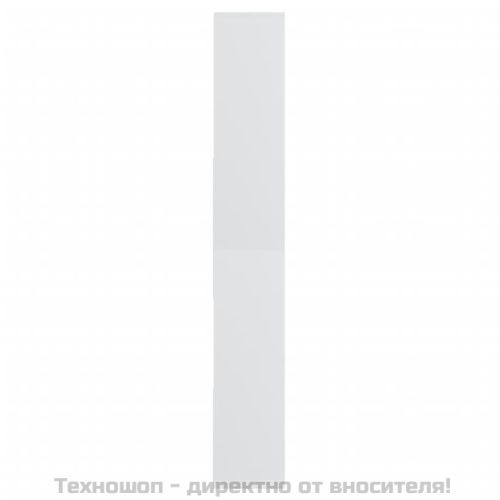 Шкаф библиотека, бял, 67x24x161 см, инженерно дърво