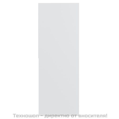 Шкаф библиотека, бял, 67x24x161 см, инженерно дърво