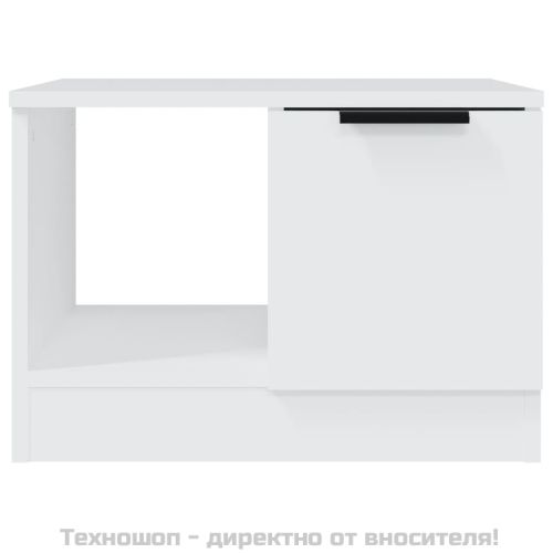 Кафе маса, бяла, 50x50x36 см, инженерно дърво