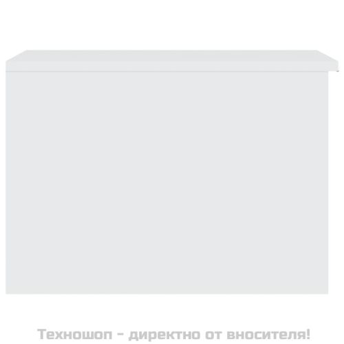 Кафе маса, бяла, 50x50x36 см, инженерно дърво