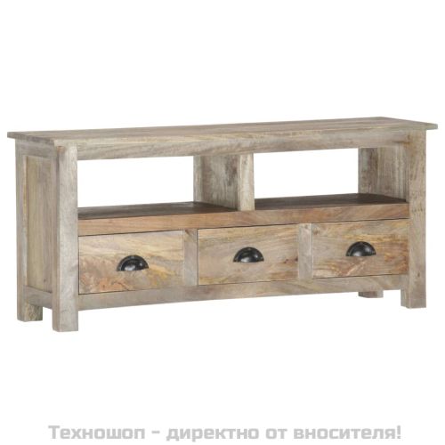 ТВ шкаф, 110x30x50 см, мангово дърво масив