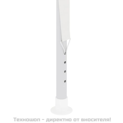 Професионална парти шатра със стени 2,5x2,5 м бяла 90 г/м²