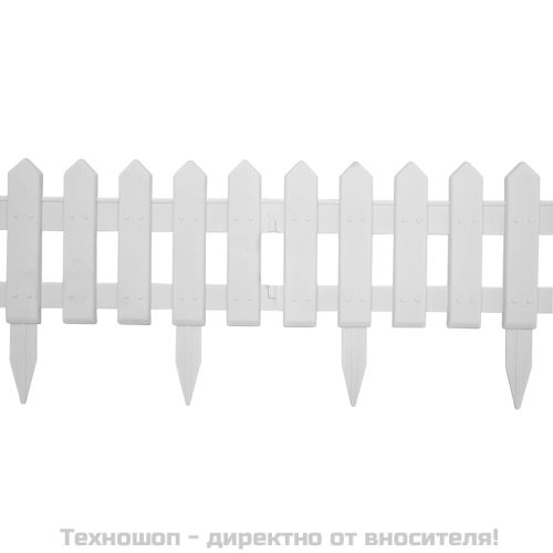 Кантове за тревни площи, 25 бр, бели, 10 м, PP