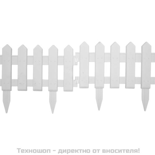 Кантове за тревни площи, 25 бр, бели, 10 м, PP