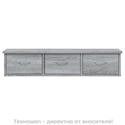 Стенен шкаф, сив сонома, 88x26x18,5 см, инженерно дърво