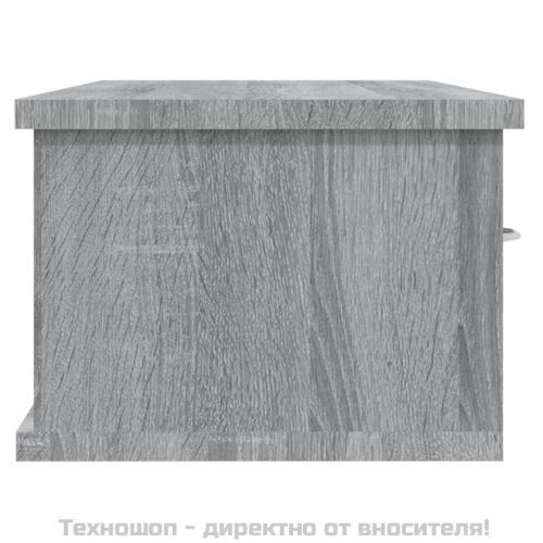Стенен шкаф, сив сонома, 88x26x18,5 см, инженерно дърво