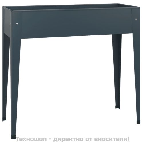 Градинска кашпа, 100,5x40,5x90 см, поцинкована стомана