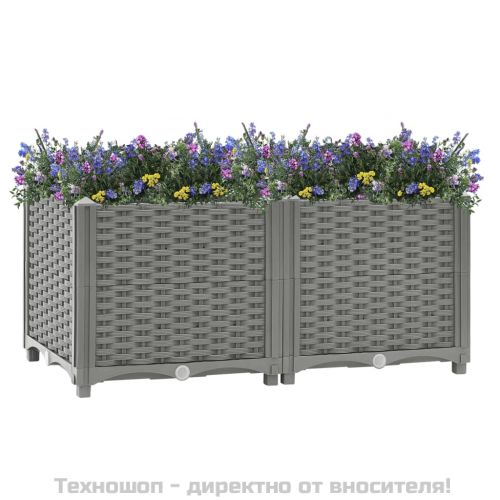 Повдигната леха, 80x40x38 см, полипропилен