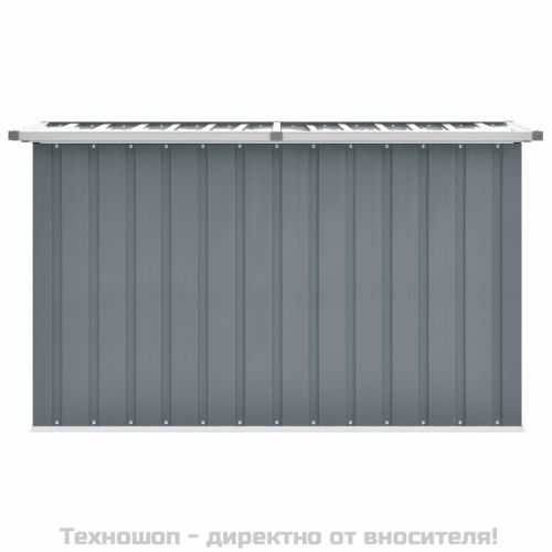Градински сандък за съхранение, сив, 149x99x93 см