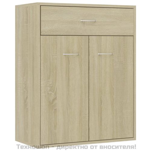 Бюфет, дъб сонома, 60x30x75 см, инженерно дърво