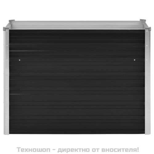 Градинска висока леха антрацит 100x40x77 см поцинкована стомана