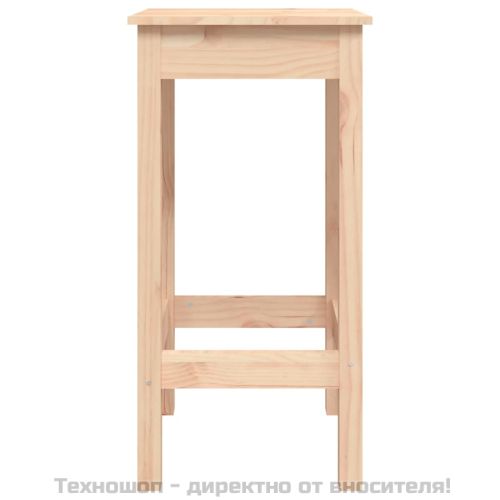 Бар столове 2 бр 40x40x78 см борово дърво масив