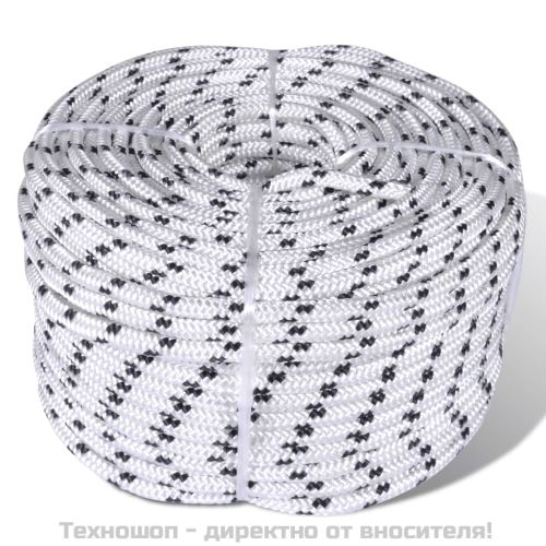 Плетено въже за лодки, полиестер, намотка 12 мм x 50 м
