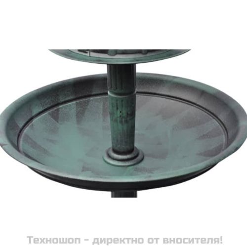 Вана/хранилка за птици със соларна лампа