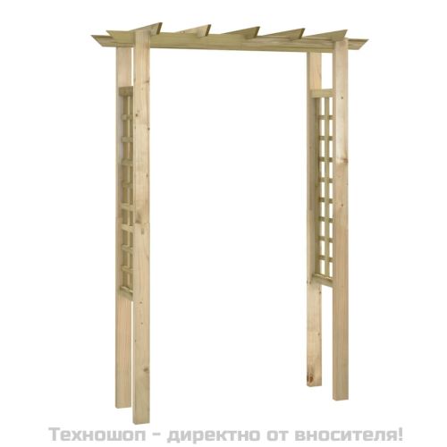 Пергола/арка за рози, 150x60x204 см, импрегнирано дърво