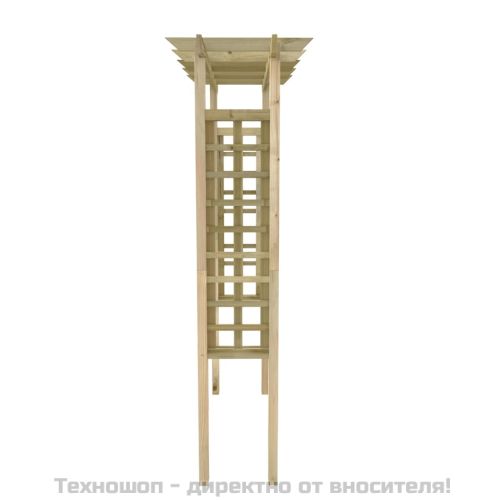 Пергола/арка за рози, 150x60x204 см, импрегнирано дърво