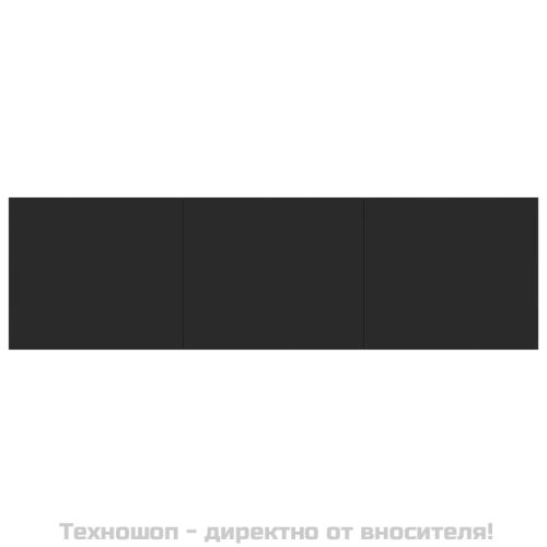 ТВ шкаф, черен, 140x40x35,5 см, инженерно дърво