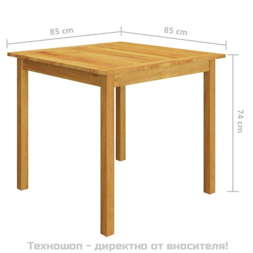 Градински трапезен комплект, 3 части, черен