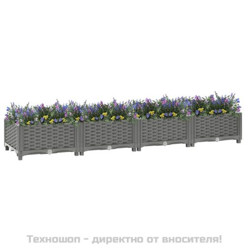 Повдигната леха, 160x40x23 см, полипропилен