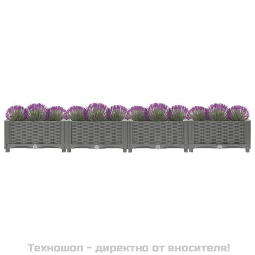 Повдигната леха, 160x40x23 см, полипропилен