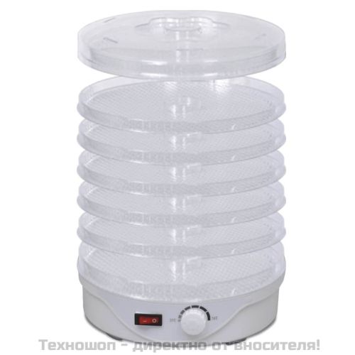 Дехидратор за храни с 6 тавички, кръгъл