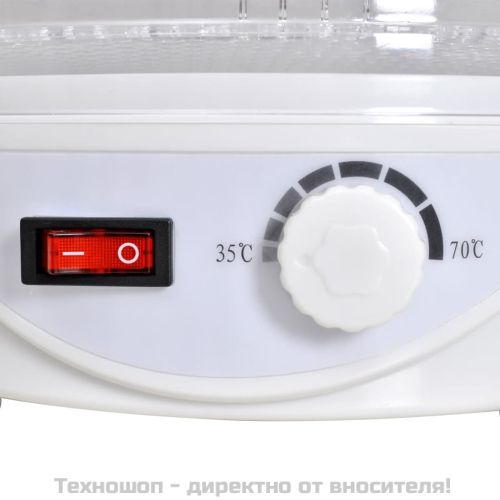 Дехидратор за храни с 6 тавички, кръгъл