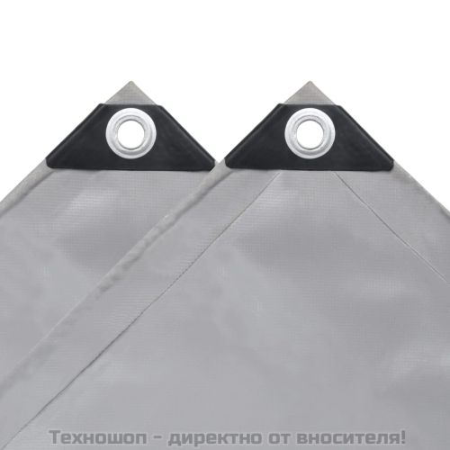 Брезентово платнище, 650 г/м², 3x5 м, сиво