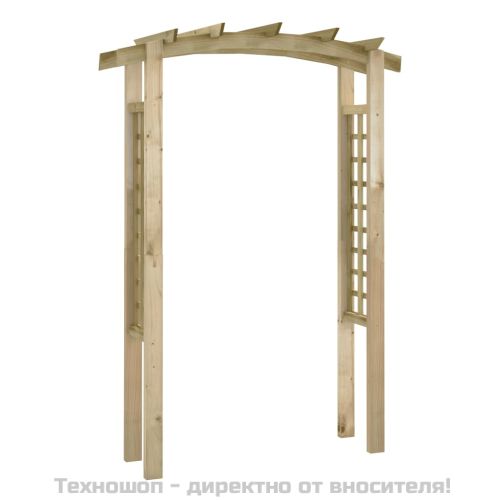 Решетъчна арка, 150x60x210 см, дърво