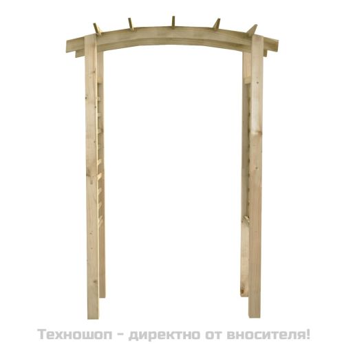 Решетъчна арка, 150x60x210 см, дърво