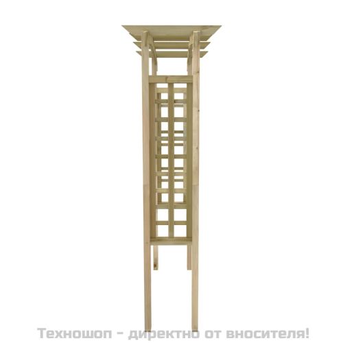 Решетъчна арка, 150x60x210 см, дърво