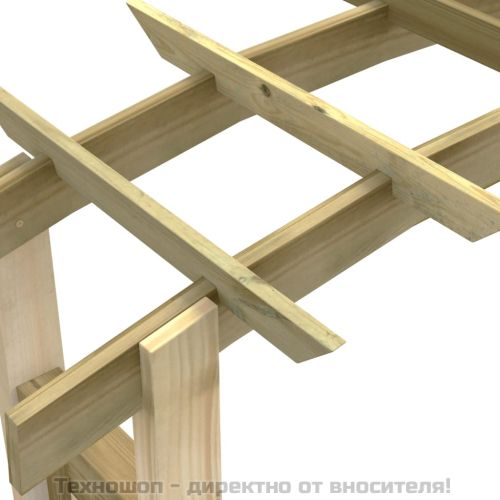 Решетъчна арка, 150x60x210 см, дърво