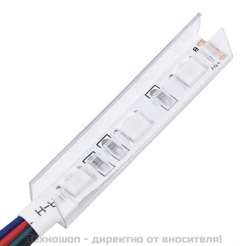 ТВ шкаф с LED осветление, черен, 120x35x40 см