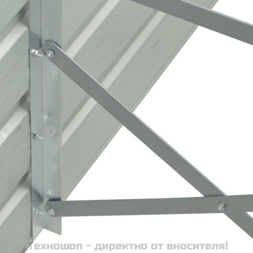 Повдигната леха, 320x40x77 см, поцинкована стомана, антрацит