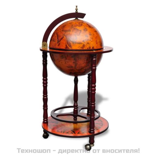 Глобус бар стойка за вино, евкалиптово дърво