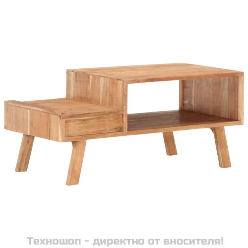 Маса за кафе, 100x50x45 см, акациево дърво масив
