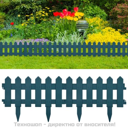 Кантове за тревни площи, 25 бр, зелени, 10 м, PP