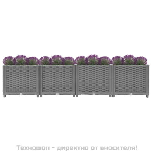 Повдигната леха, 160x40x38 см, полипропилен