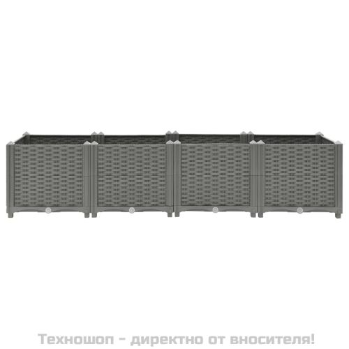Повдигната леха, 160x40x38 см, полипропилен