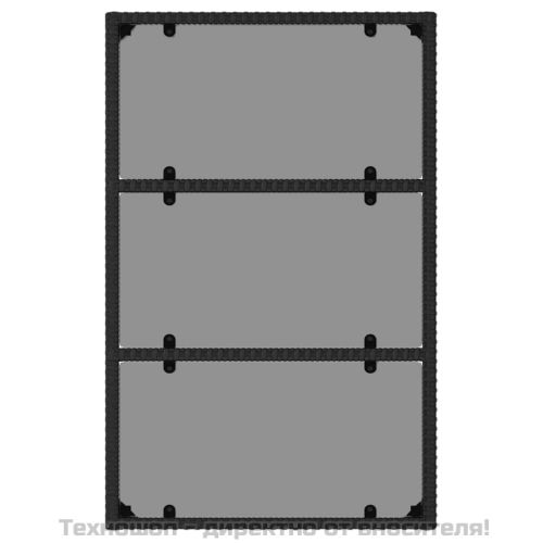 Градински комплект с възглавници, 6 части, черен, полиратан