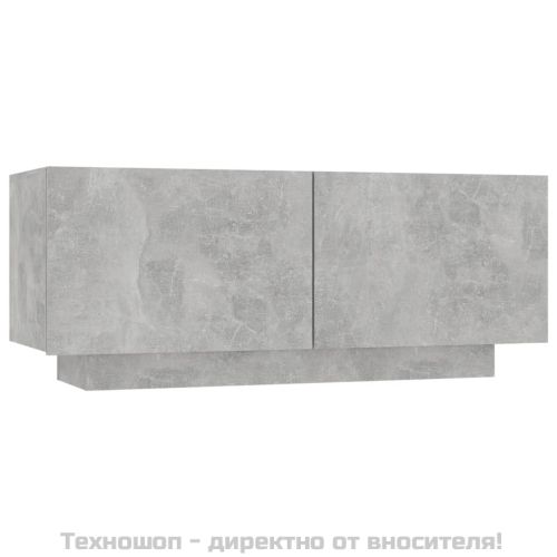 ТB шкаф, сив, 100x35x40 см, инженерно дърво