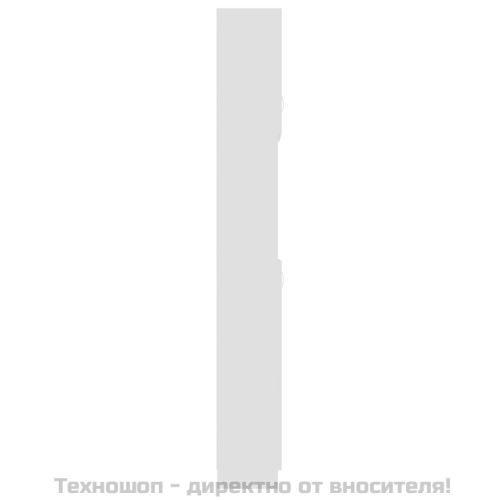 Шкаф за баня, бял, 32x25,5x190 см, инженерно дърво