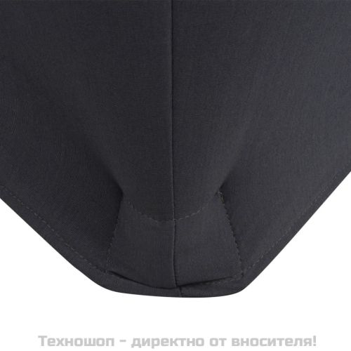 Разтегателен калъф за маса, 2 бр, 183х76х74 см, антрацит