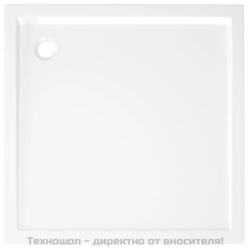 Квадратно ABS душ корито, бяло, 80x80 см