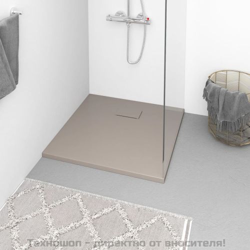 Душ корито, SMC, кафяво, 90x90 см