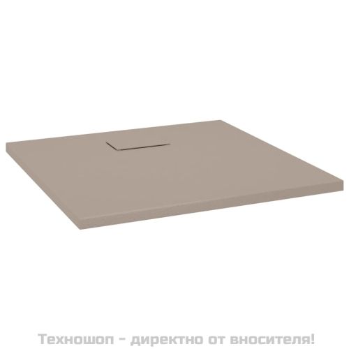 Душ корито, SMC, кафяво, 90x90 см