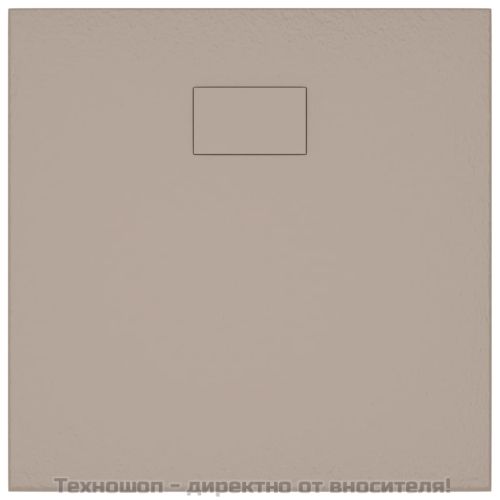 Душ корито, SMC, кафяво, 90x90 см