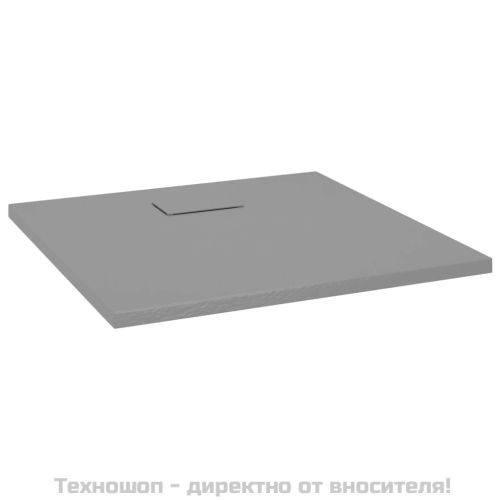 Душ корито, SMC, сиво, 90x90 см