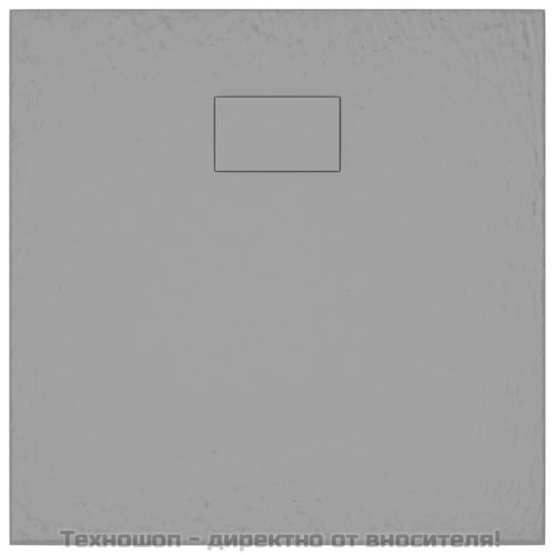 Душ корито, SMC, сиво, 90x90 см