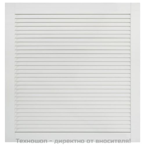 Врати за шкафове решетен дизайн 2 бр бял 61,5x59,4 см бор масив